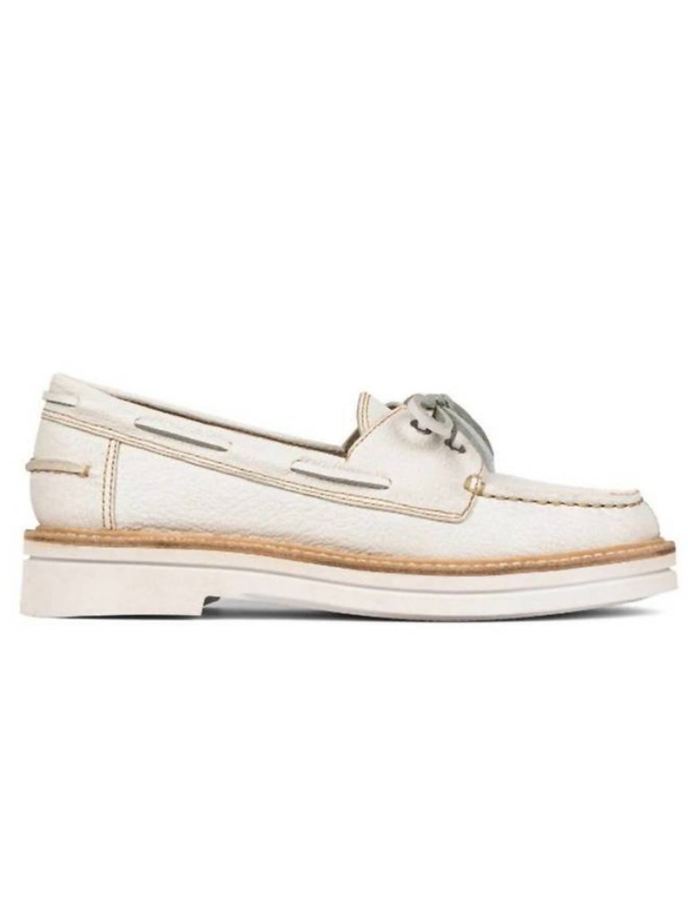 New Donald Pliner White Boat Shoe New Lilith Loafer- Tie Front Topsider - 9